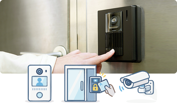 インターフォン更新のほか、オートロック・防犯カメラなど防犯設備の導入にも対応。小規模集合住宅から大型マンションまで、物件の規模・種類は問いません。